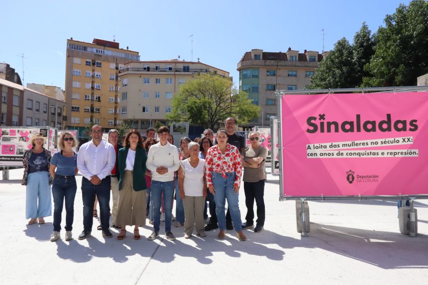 A exposición da Deputación “Sinaladas” chega a Ribeira para difundir a loita das mulleres galegas no século XX