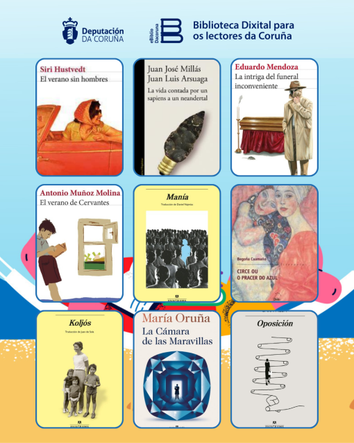 Para ler este verán... as recomendacións dos Clubs en liña da Biblioteca Provincial