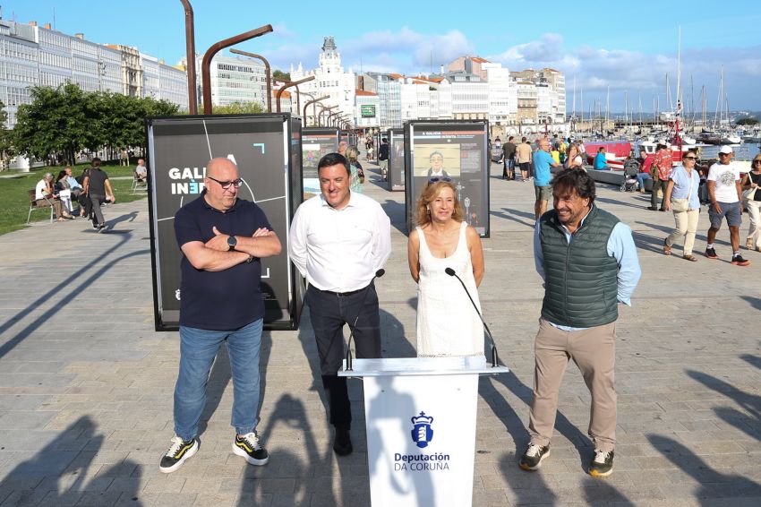 A Deputación da Coruña achega a exposición fotográfica “A Galicia inédita” ao público na dársena da Marina