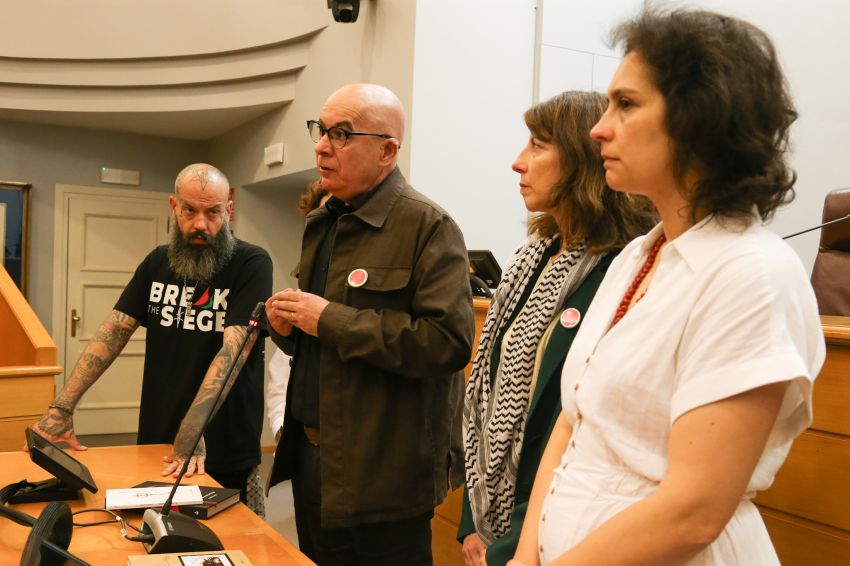 A Deputación da Coruña recibe a visita da “Flotilla da Liberdade”