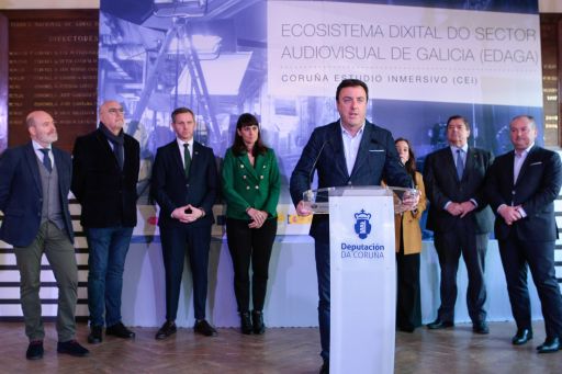 A Deputación da Coruña porá en marcha en 2024 na Cidade das TIC o maior estudo audiovisual virtual de España