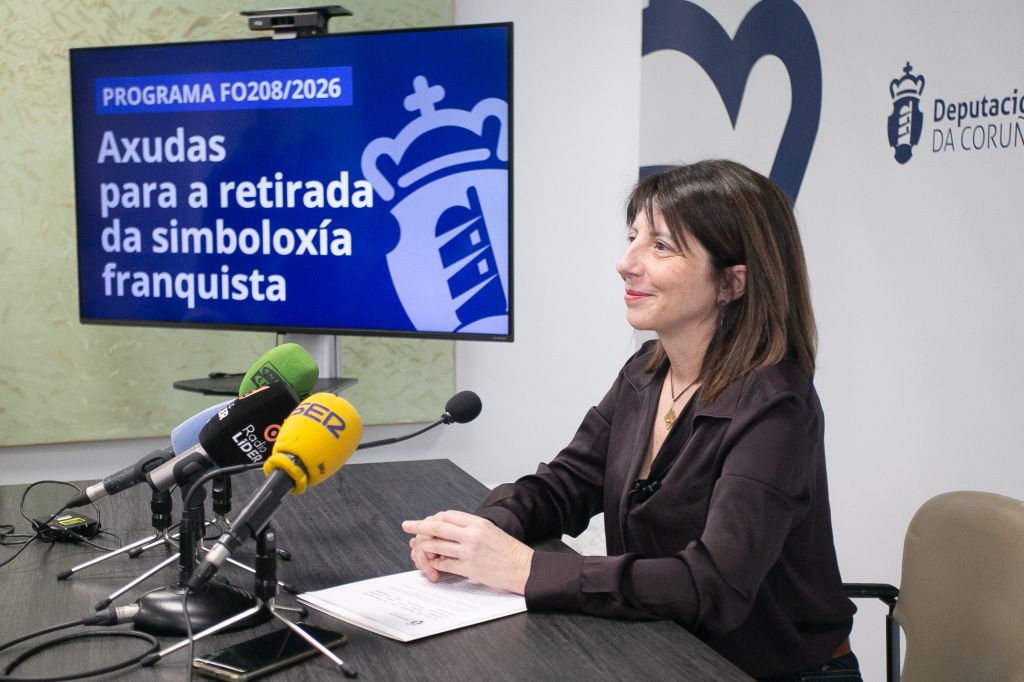 A Área de Dereitos Civís da Deputación mobiliza 150 000 euros para suprimir simboloxía franquista nos concellos pequenos