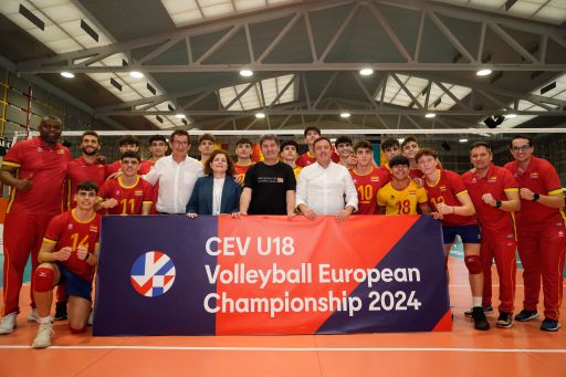 Formoso felicita á selección española sub18 de voleibol pola súa clasificación para o campionato de Europa