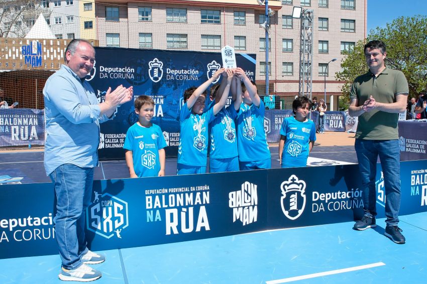 Éxito do 5x5 Baloman na Rúa en Culleredo