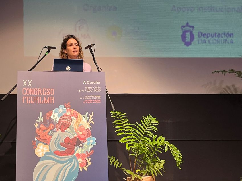 A deputada provincial Avia Veira participa na inauguración do XX Congreso Pedalma sobre lactancia materna