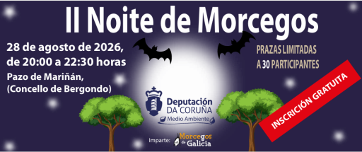 II Noite de Morcegos no Pazo de Mariñán 2026