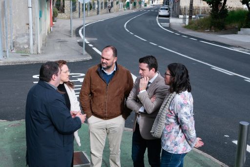 A Deputación completa as obras de renovación da capa de rodaxe da estrada DP 1105 en Noia e prepara unha seguinte fase en Boiro