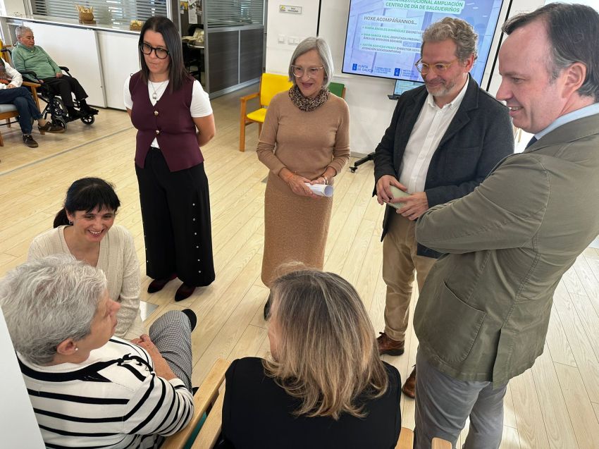 A Deputación da Coruña colabora na ampliación do Centro de Día de Salgueiriños, que pasa de 26 a 40 prazas, reforzando a atención ás persoas maiores en Santiago