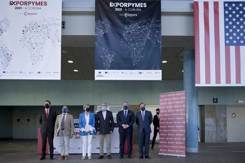 Rioboo destaca “o potencial exportador” das empresas da provincia da Coruña en Exporpymes e compromete o apoio da Deputación “para que sigan crecendo”