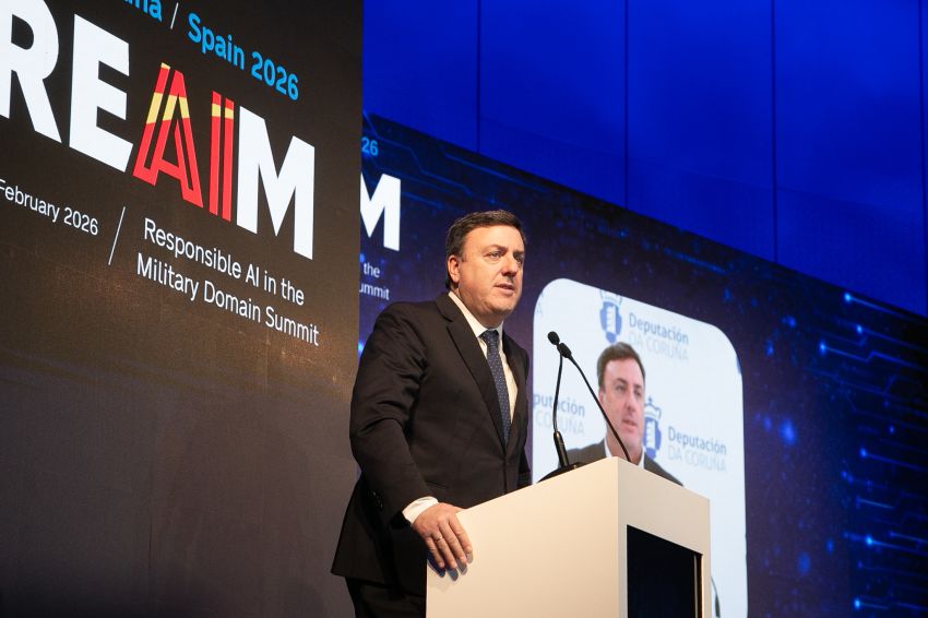 Formoso destaca en REAIM 2026 a industria de defensa como motor de innovación, talento e emprego  na provincia