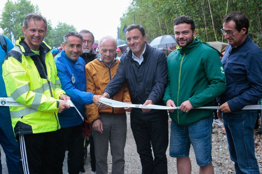 A Deputación da Coruña inaugura a maior Vía Verde de Galicia e compromete a súa extensión ata Santiago de Compostela