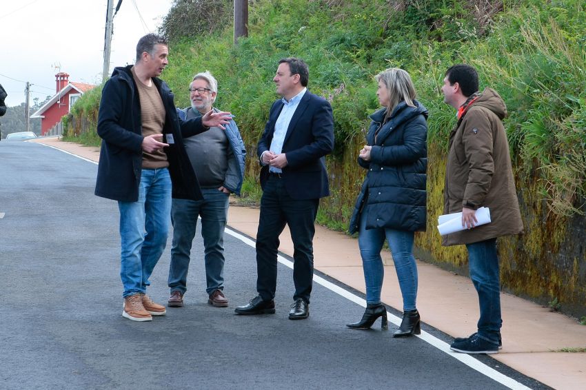 A Deputación mellora a seguridade do acceso a San Andrés de Teixido coa execución dunha variante para eliminar a curva do Rego de Tide, en Cedeira