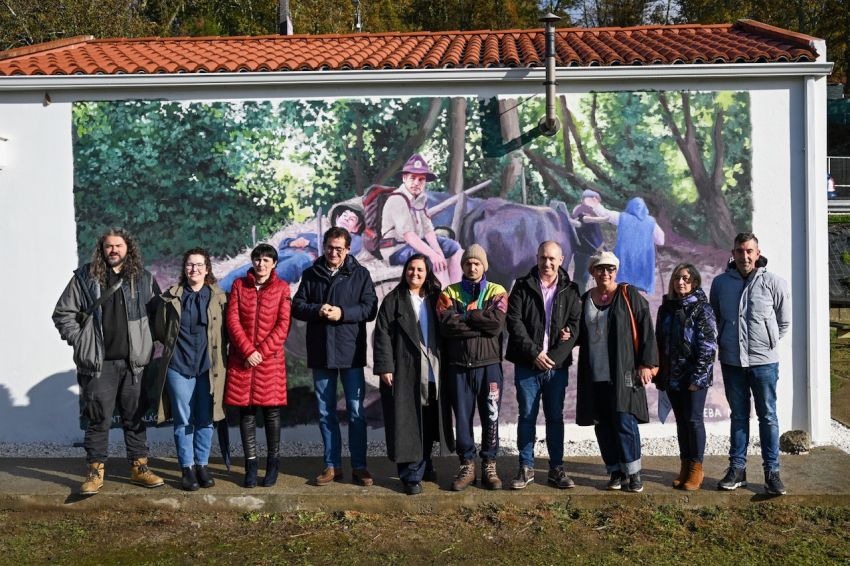 A Deputación da Coruña inaugura en Negreira, Cee e Corcubión os novos murais da II edición de “Arte no Camiño”