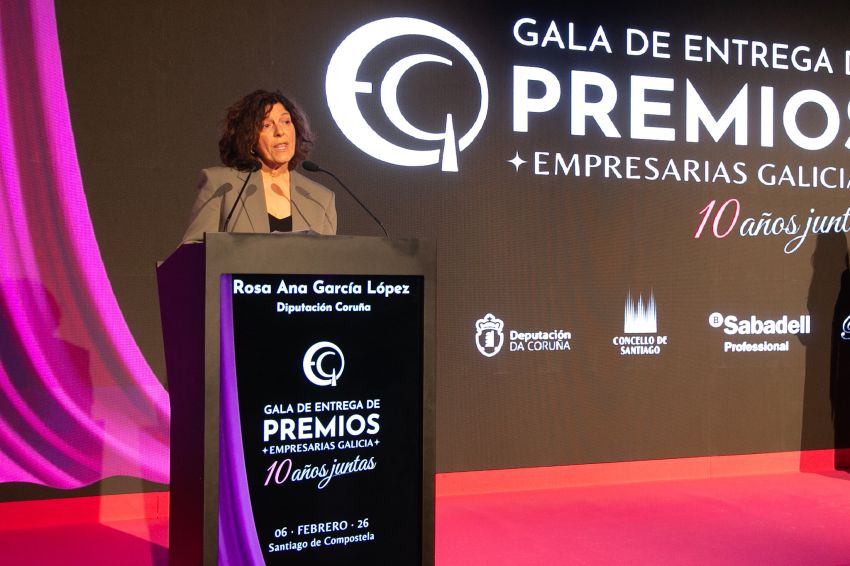 A Deputación da Coruña recoñece o liderado feminino como “motor de innovación e emprego” na Gala Premios Empresarias Galicia 2026