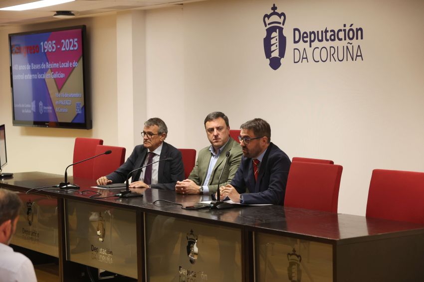 A Deputación da Coruña acolle a presentación do Congreso “1985-2025: 40 anos de bases de réxime local e do control externo local en Galicia”