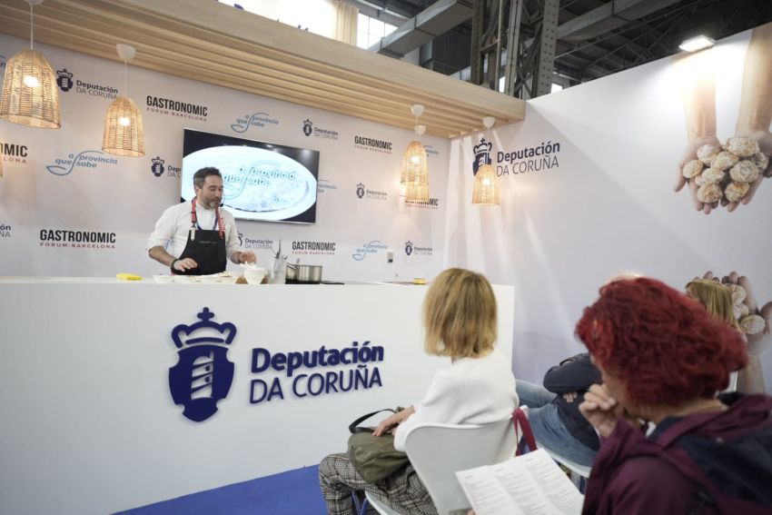 Primeiro día da Deputación no Gastronomic Forum Barcelona, que triunfa exhibindo a gastronomía da provincia