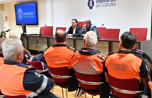 A Deputación apoia a actividade de 17 agrupacións e asociacións de Protección Civil cunha liña de axudas de 75.000 euros