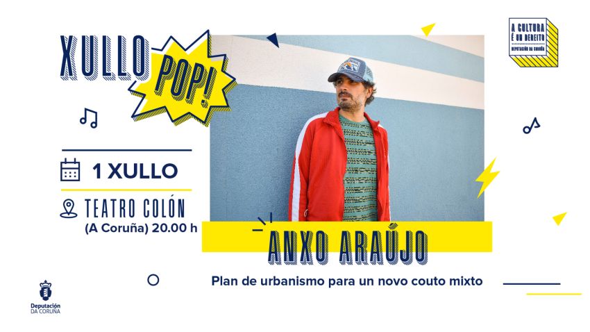 O Xullo Pop da Deputación volve ao Teatro Colón cun cartel formado por Anxo Araújo, Garza e Grampoder