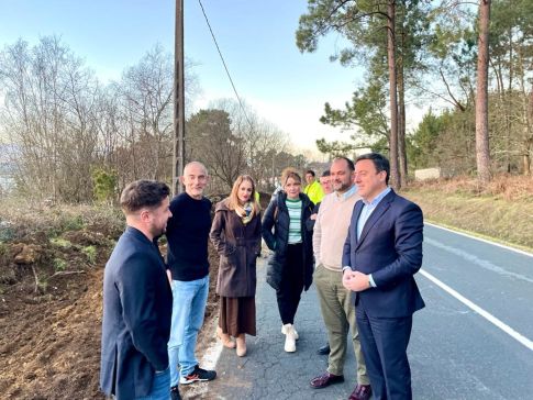 A Deputación inicia as obras de construción dunha senda peonil de máis de 3 km en Centroña (Pontedeume)