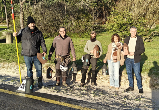 A Deputación instala en Balarés unha nova rede de refuxios para aves e morcegos