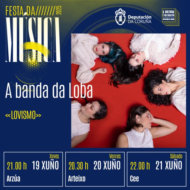 A Deputación celebra a Festa da Música con nove concertos por toda a provincia durante o mes de xuño