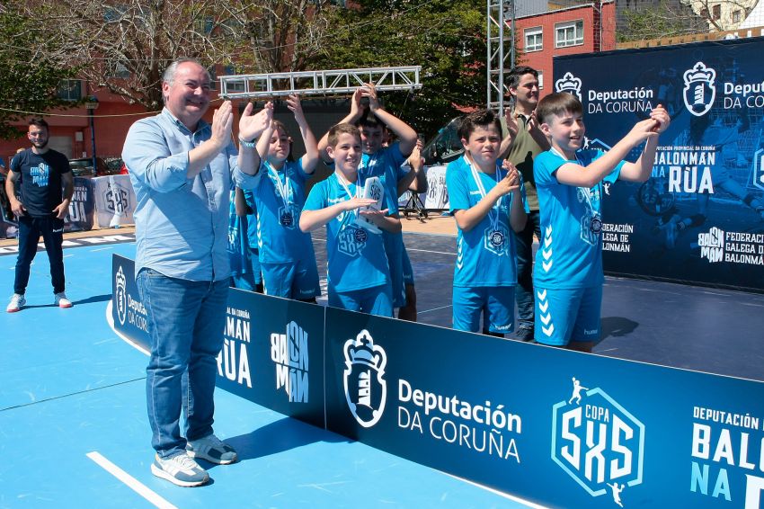 Éxito do 5x5 Baloman na Rúa en Culleredo