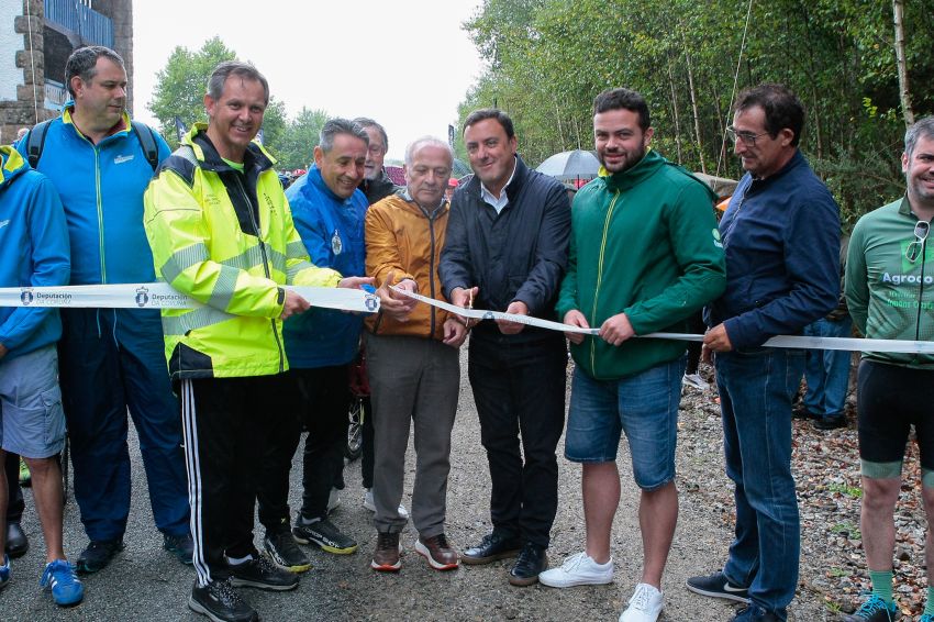 A Deputación da Coruña inaugura a maior Vía Verde de Galicia e compromete a súa extensión ata Santiago de Compostela