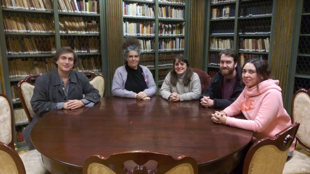 Esther F. Carrodeguas, María Marco, Soraya Lema e Abraham Pérez xa están traballando nos seus proxectos en  Mariñán