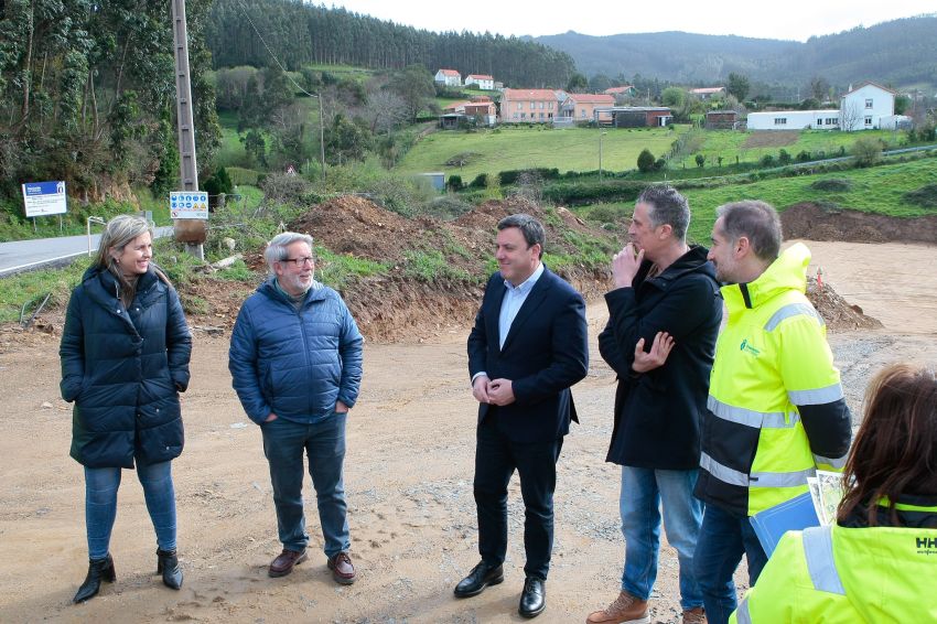 A Deputación mellora a seguridade do acceso a San Andrés de Teixido coa execución dunha variante para eliminar a curva do Rego de Tide, en Cedeira